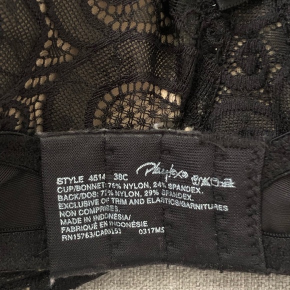 Playtex black lace bra size 38C - Picture 4 of 4